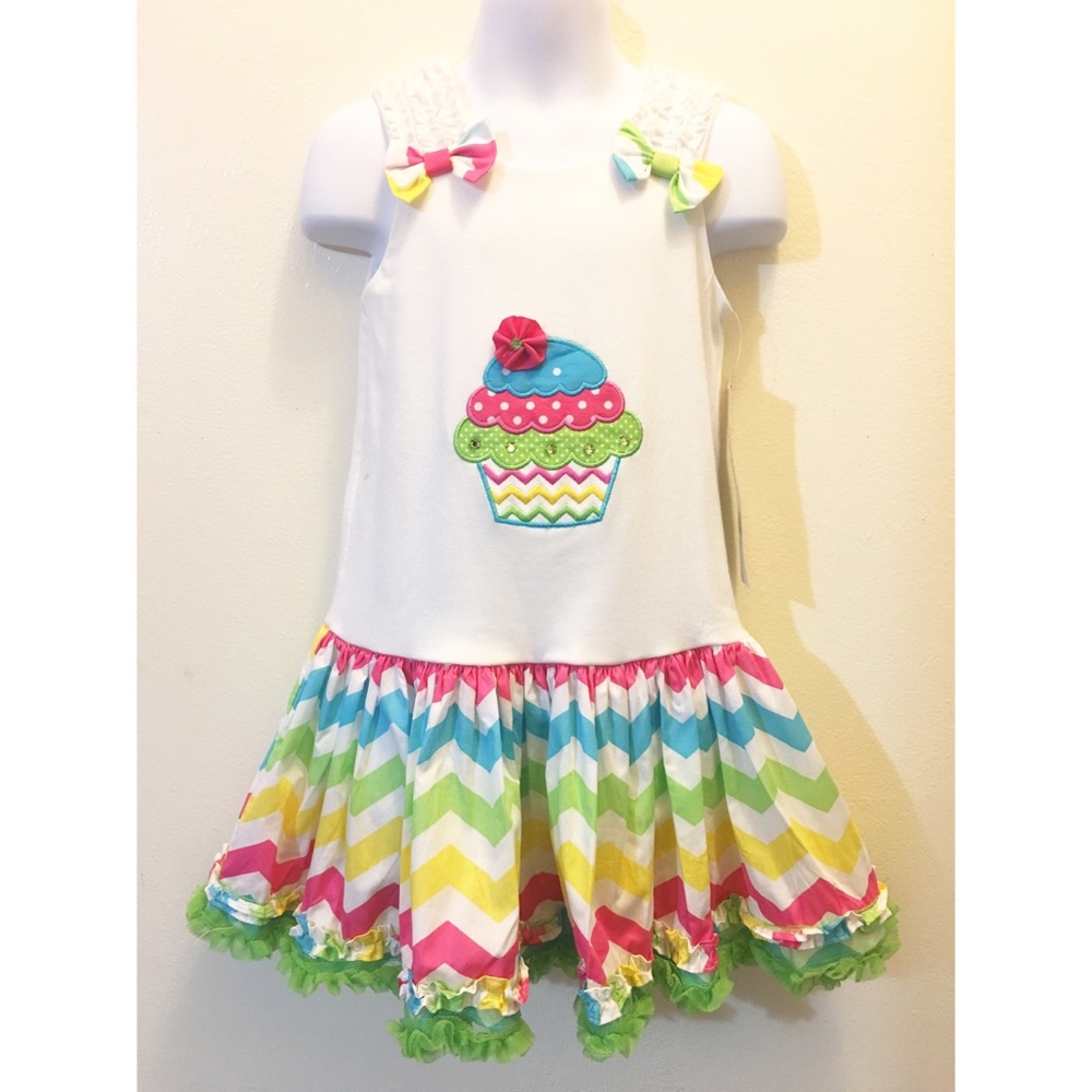 ☘️Clearance Girls Pretty Cupcake Dress New 23456